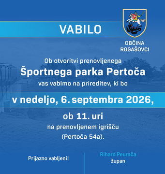 Vabilo otvoritev Sportni park Pertoca_2026